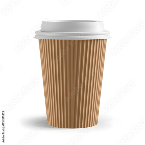 Wallpaper Mural Ribbed Brown Takeaway Cup Torontodigital.ca