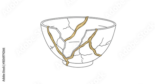 Kintsugi Bowl Repair Art