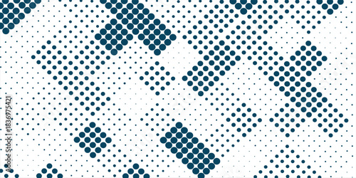 Random square halftone pattern Free Vector Image. Vektor illustration.