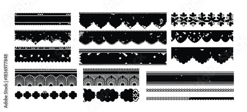 black and white grunge banners