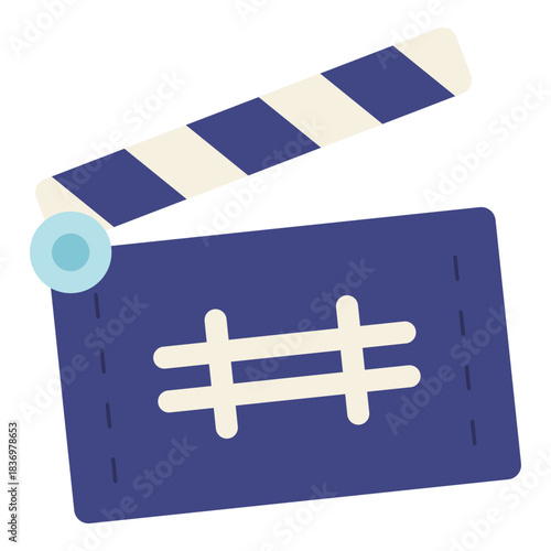 clapperboard flat icon