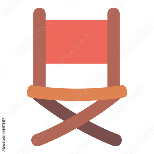 director chair flat icon
