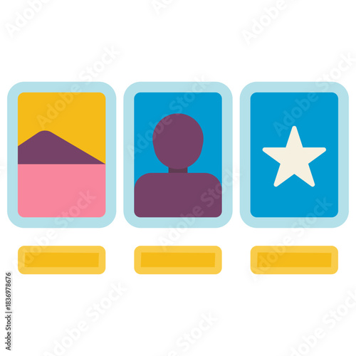 movie poster flat icon