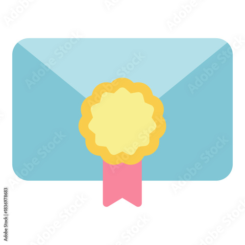 movie premiere invitation flat icon