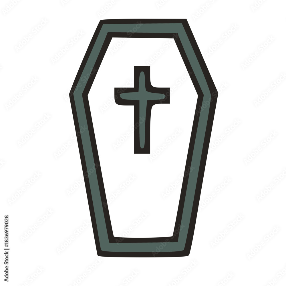 Obraz premium Closed Coffin