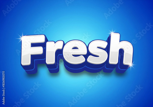 Fresh 3d text effect, fresh text effect, text effect