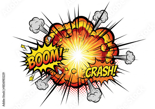 Cartoon comic background, comic style background