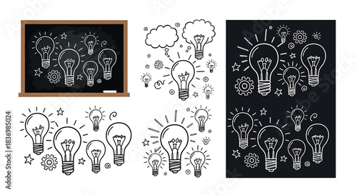 Light Bulb Ideas and Innovation Concepts