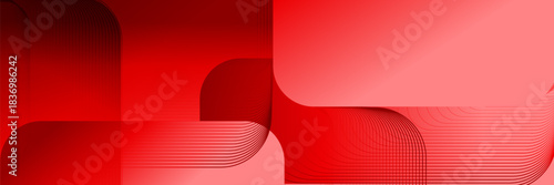 Abstract pattern red shape gradient design background.