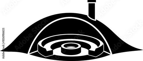 concealed nexus the core of resilient systems and strategic insight, isolated on transparent background