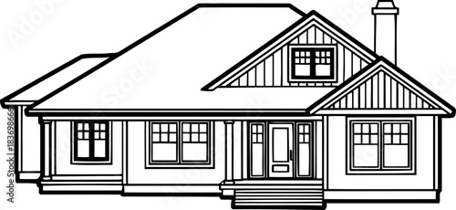 crafting tomorrows haven elegant architectural sketch of a welcoming family home, isolated on transparent background