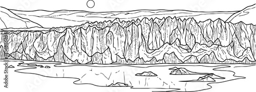 epochs edge unveiling the raw, unyielding power of earths frozen giants, isolated on transparent background