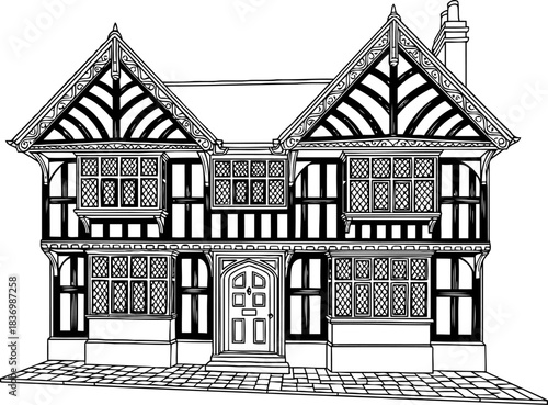 heritage horizon a stylized glimpse into enduring architectural legacy and craftsmanship, isolated on transparent background