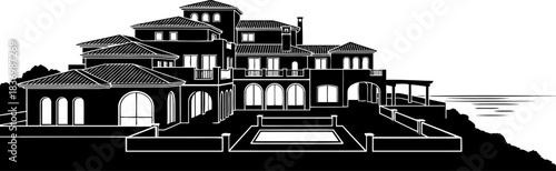 horizon haven where aspirations reside, embraced by the oceans whisper, isolated on transparent background