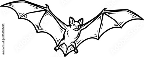 nocturnal navigator stylized flight across the velvet sky, isolated on transparent background