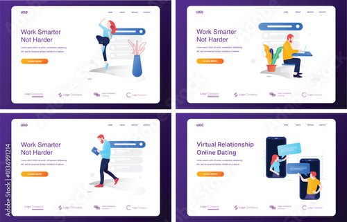 Productivity and Dating UI Set