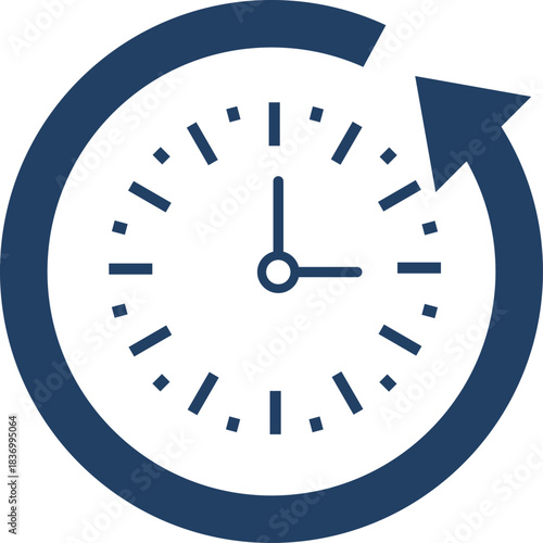 "Time Traveler's Reset: History, Update, and Cycle Icon"