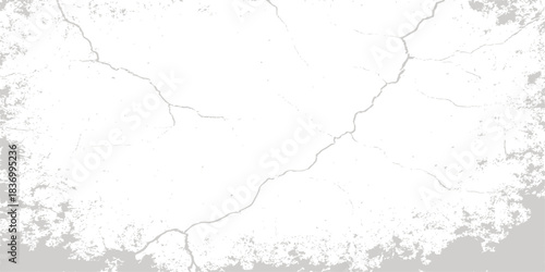 Old grunge white wall texture with a detailed outline map pattern of the French republic