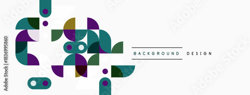 Abstract geometric shapes, vibrant colors, modern design. Minimalist composition, suitable for backgrounds, presentations. Clean aesthetic.