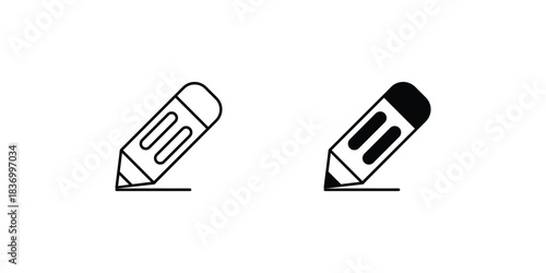 Edit  set icon with white background vector stock illustration