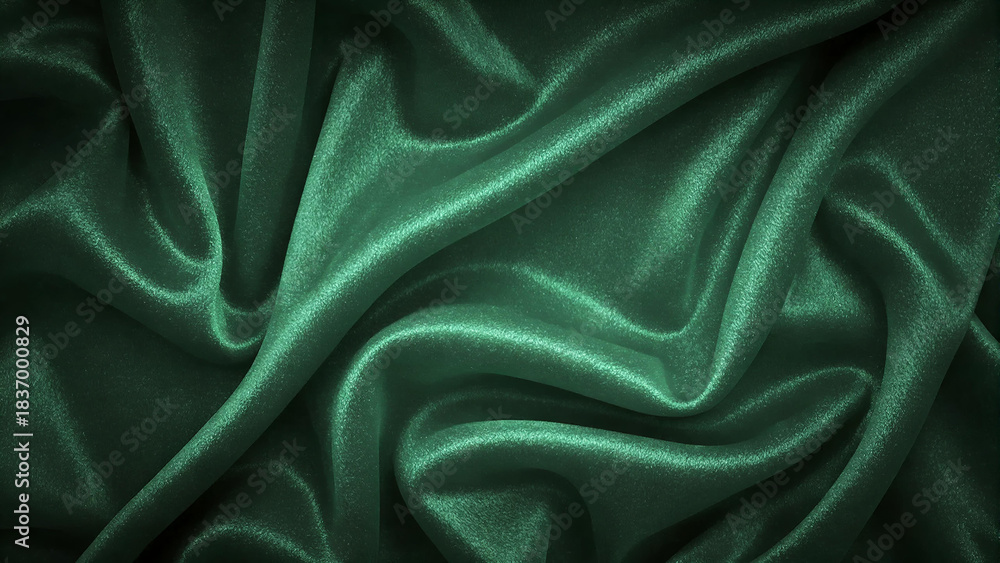 Obraz premium Emerald Christmas Glow Background