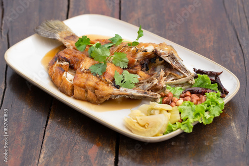 Nuoc Cham, Sea Bass, Deep Fried, Chili Pepper, Condiment