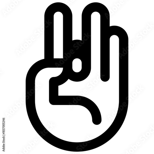 Meditation. Outlined stroke vector icon with black-filled details.