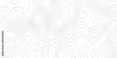 Black and white lines seamless Topographic map patterns, topography line map. Vintage outdoors style. The stylized height of the topographic map contour in lines and contours isolated on transparent.