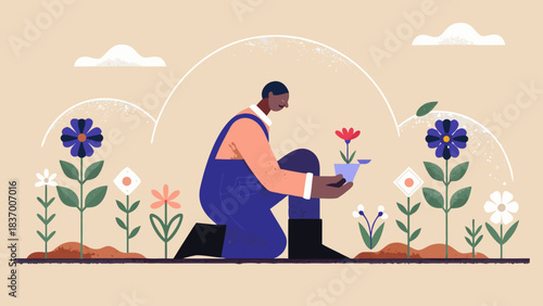 Shield with checkmark surrounded by gears and a glowing circular frame on a dark teal background scene