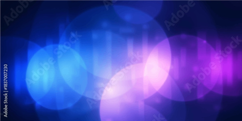 Abstract blue background with colorful light rays, digital wave pattern, and futuristic energy glow