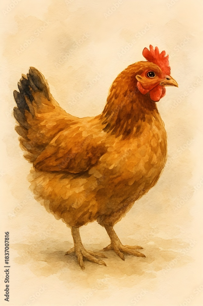 Fototapeta premium free range chicken