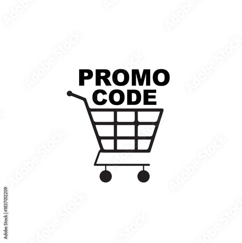 promo code sign on white background