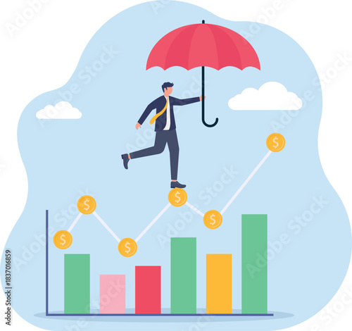 illustration of step-by-step grow business revenue despite many challenges
