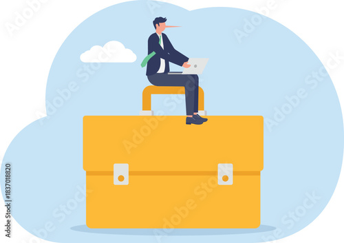 illustration of the act of offering fake jobs or job scams
