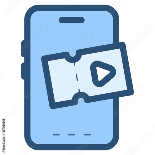 online movie ticket booking icon