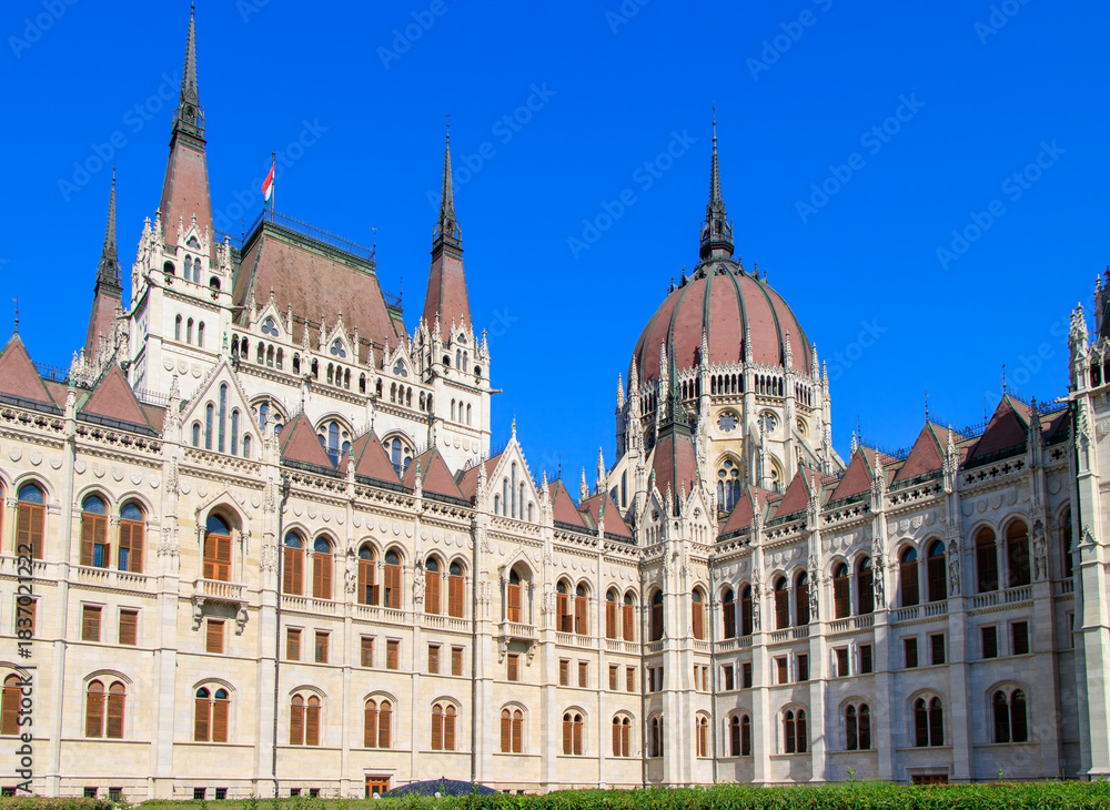 Obraz premium Budapest, Hungary. The Budapest Parliament is Hungary's most iconic building.