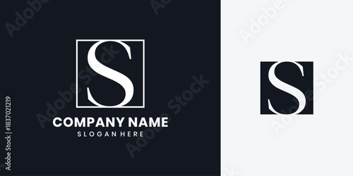 Monogram letter S logo design