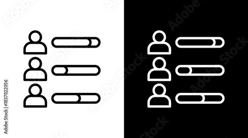 Poll Results  White Icon Set Design