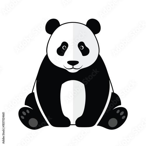 Adorable Cartoon Panda Bear Illustration