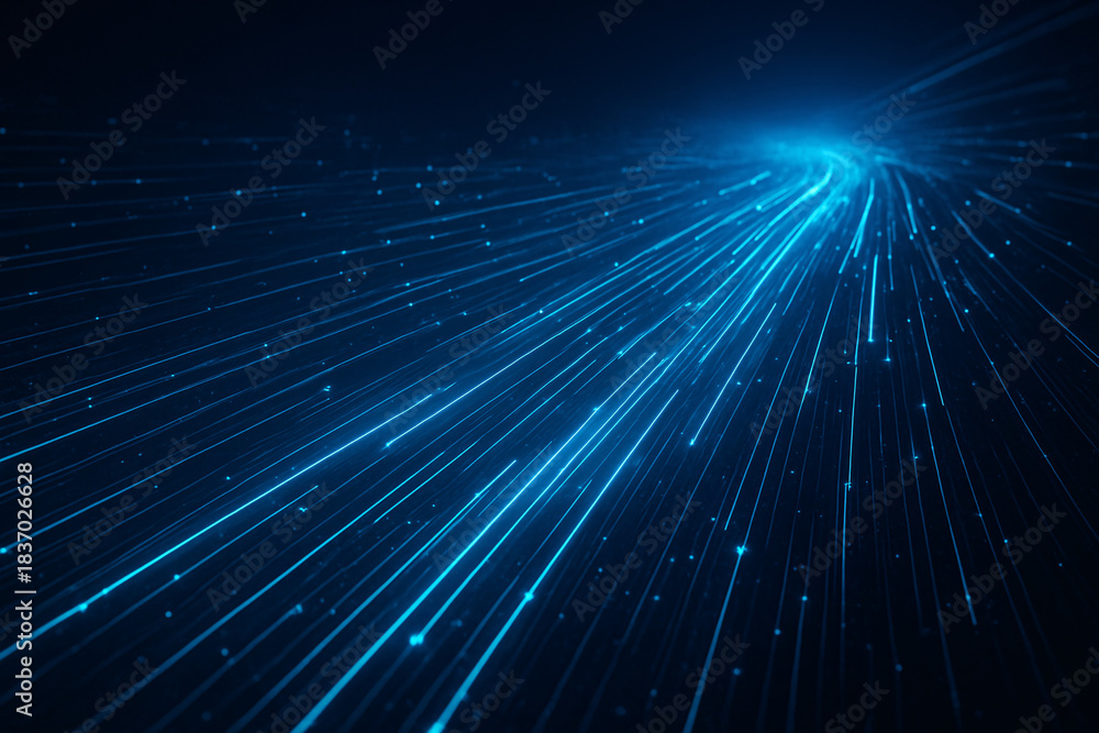 Obraz premium Neon Data Stream