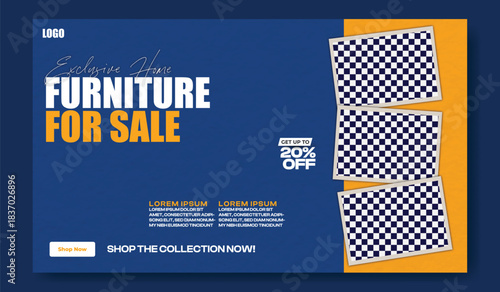 Modern home decor collection featuring stylish furniture and interior design ideas with discount offer.
Modern furniture for sale advertisement with 20 percent off discount and lifestyle images showca