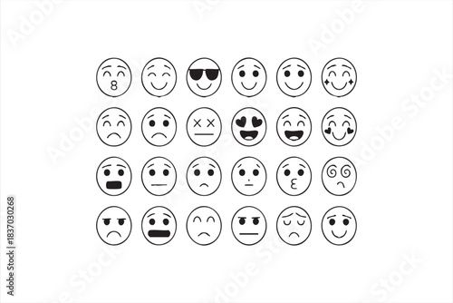 Hand-Drawn Expression Faces for Messaging Apps and Digital Interfaces