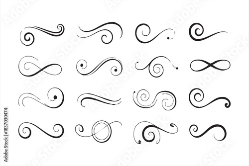 Calligraphic Curves and Flourishes for Luxury Branding and Stationery