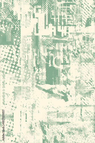 Grunge textured poster with rough dotted texture. Overlay grunge texture . Simply place texture over any object to create grunge effect . Muted cyber punk texture for your poster design