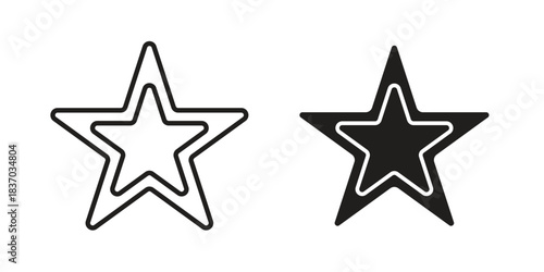 Cookie cutter icons symbol, logo illustration. Vector graphics set