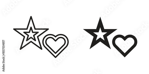 Cookie cutter icons symbol, logo illustration. Vector graphics set