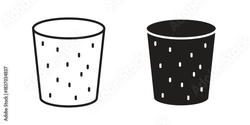 Cork icons symbol, logo illustration. Vector graphics set