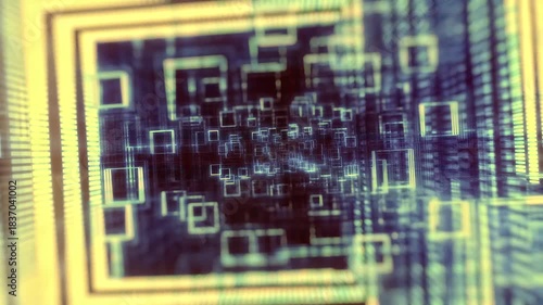 Animated background made of squares of different sizes