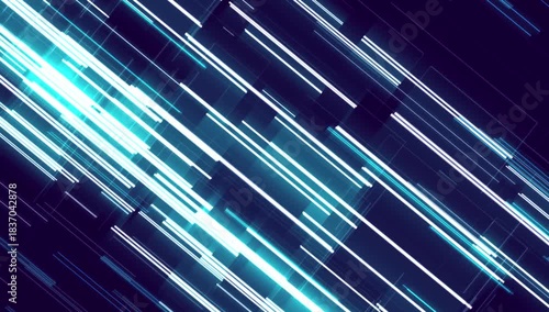 Animated background of different sized lines and rectangles