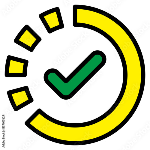 Checkmark Circle  Icon Element For Design